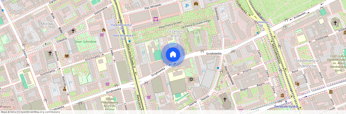 ul. Grzybowska, Śródmieście Północne, Śródmieście, Warszawa, mazowieckie