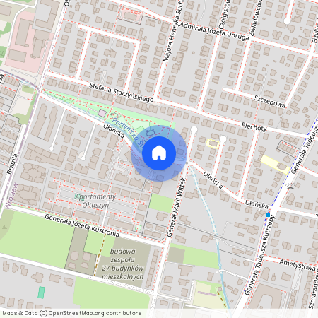 ul. Ułańska, Ołtaszyn, Krzyki, Wrocław, dolnośląskie