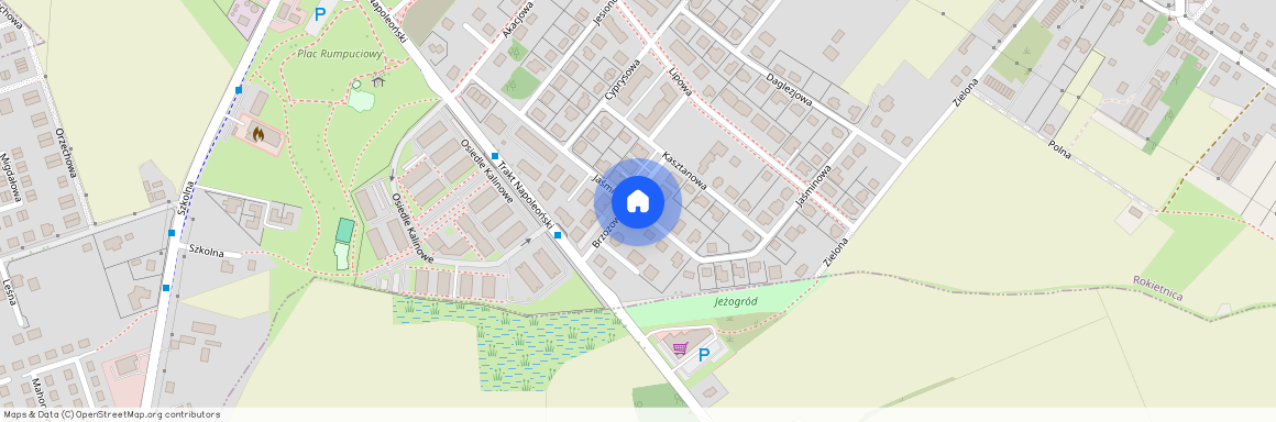 ul. Jaśminowa, Rokietnica, Rokietnica, poznański, wielkopolskie