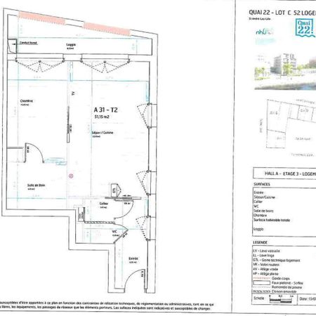 Location Appartement 2 pièces 51m² ST ANDRE LEZ LILLE 59350 - Photo 4