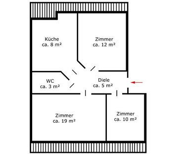 Neustadt / Attraktive 3-Zimmer-Dachgeschosswohnung in zentraler Lage - Foto 5