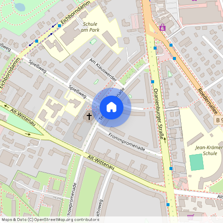 Techowpromenade 46, 13437 Berlin OT Wittenau, Zur Karte