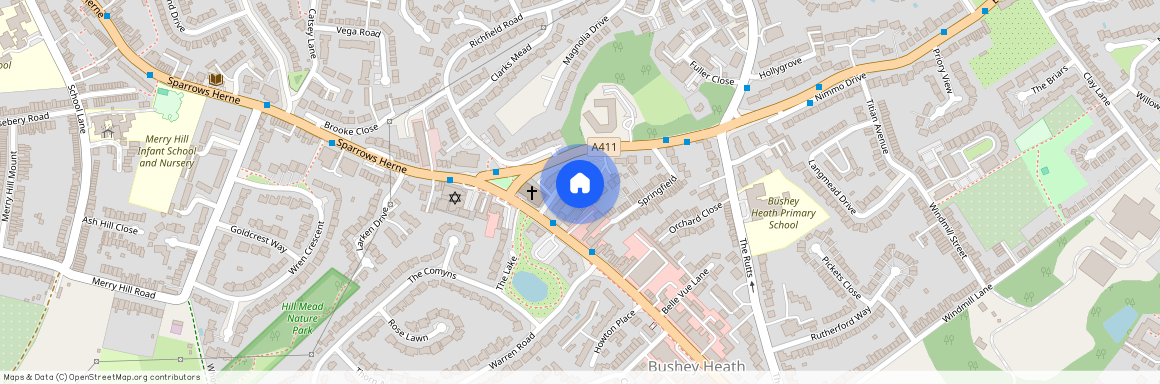 Over 60's Retirement Flat, Two Bedroom, First Floor, Homecedars House, Bushey Heath, WD23