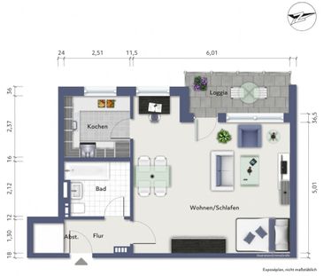 Blömker! 1,5-Raum Wohnung mit Loggia in Gelsenkirchen Bismarck! - Photo 1