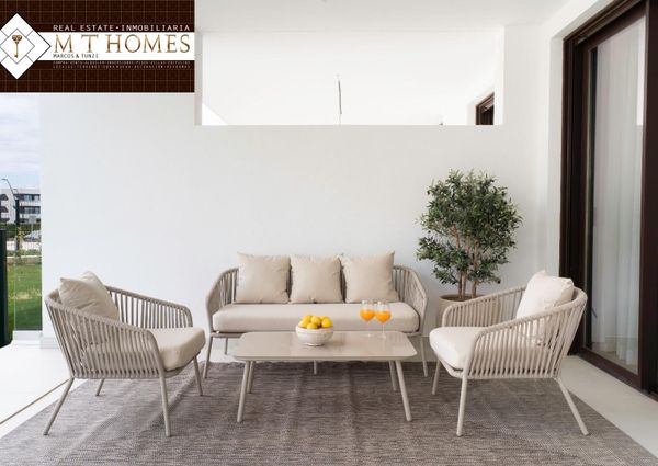 BRAND-NEW LUXURY GROUND FLOOR APARTMENT – EL HIGUERÓN – PRIVATE GARDEN & LARGE TERRACE – WALKING DISTANCE TO RESORT AMENITIES