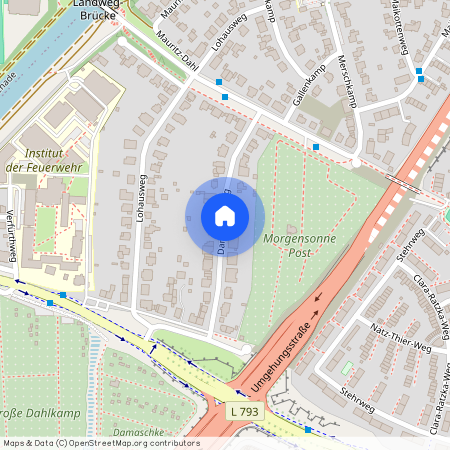 Damaschkeweg, 48155 Münster (Westfalen) - Mauritz