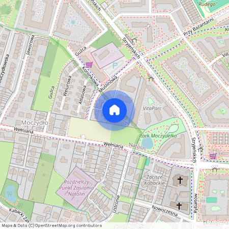 Warszawa, Ursynów, Ursynów, Kabaty, Stryjeńskich