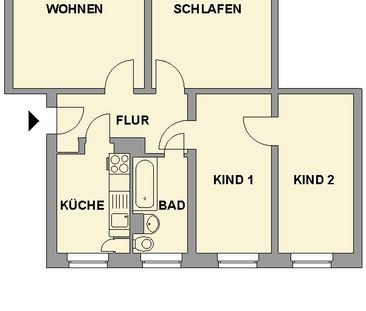 4-Raum-Wohnung mit Tageslichtbad - Photo 5