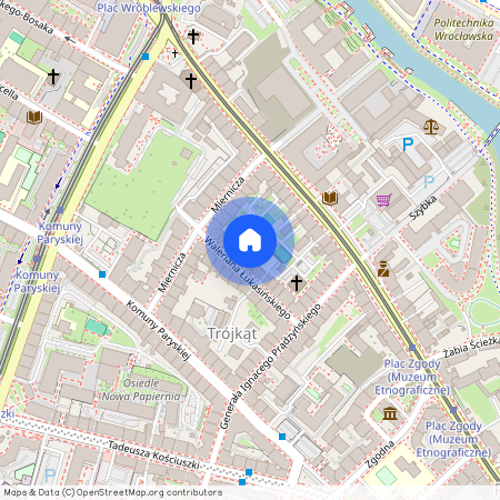 ul. Waleriana Łukasińskiego, Przedmieście Oławskie, Krzyki, Wrocław, dolnośląskie