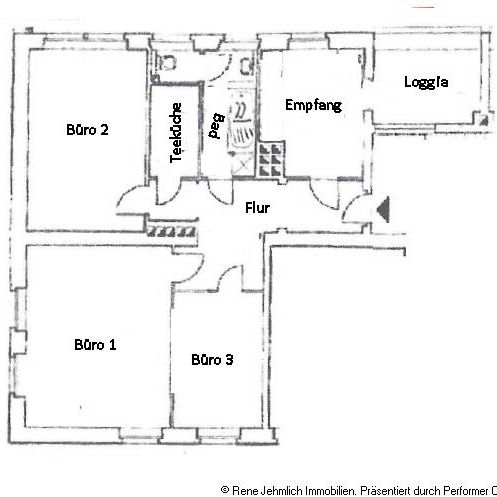 Schönes Büro mit 3 Räumen im Zentrum - Photo 1