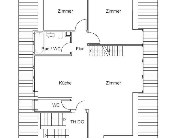Modern möblierte Drei-Zimmer-Galerie-Wohnung in S-Sonnenberg - Foto 1