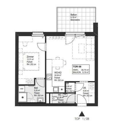 2-Zimmer-Wohnung mit Balkon – Erstbezug in Neubauprojekt – zu mieten in 1150 Wien - Photo 3