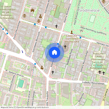 ul. Adama Mickiewicza, Śródmieście, Radom, mazowieckie