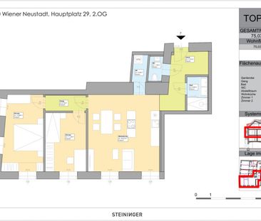 3-Zimmer-Wohnung am Hauptplatz Wr. Neustadt (Fußgängerzone) - Photo 1