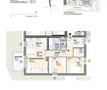 Geförderte 3 Zimmerwohnung mit Balkon! - Foto 4