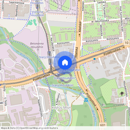 Poděbradská, Praha 9 - Hloubětín