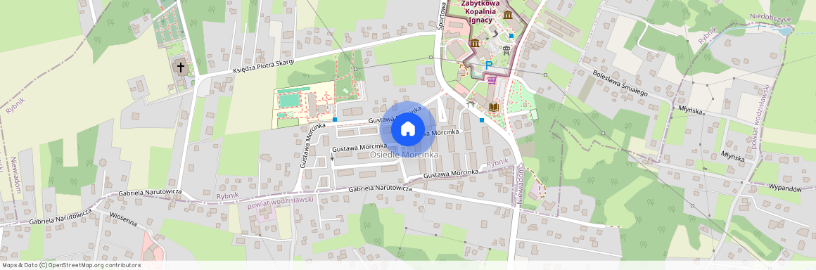 ul. Gustawa Morcinka, Niewiadom, Rybnik, śląskie