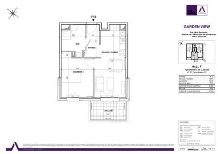 location Appartement T2 DE 41.2m² À TOULOUSE - Photo 5