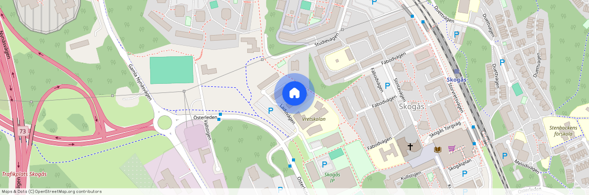 Laduvägen 8, Skogås