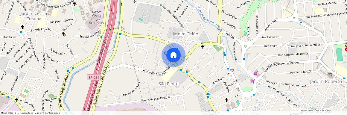 Rua Valdir Soares Lopes, São Pedro, Padroeira, Osasco - SP, 06172-187, Brazil