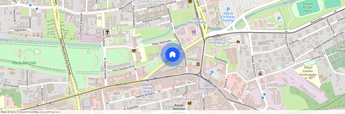 ul. Karola Miarki, Śródmieście, Zabrze, śląskie