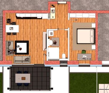 Barrierefreie 2-Zimmer-Wohnung mit Südbalkon und Aufzug nahe Leipzi... - Photo 6