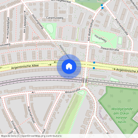 Argentinische Allee 217, 14169 Berlin OT Zehlendorf, Zur Karte