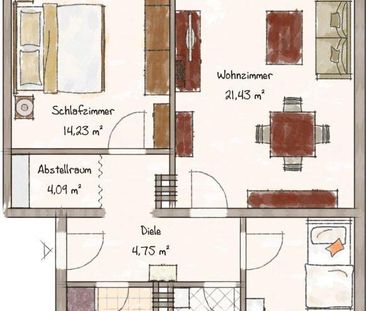 3 ZKB + Balkon und Einbauküche - Photo 4
