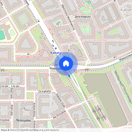 ul. Wąwozowa, Kabaty, Ursynów, Warszawa, mazowieckie