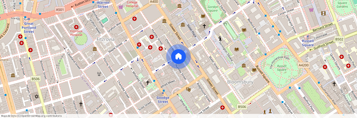 Ridgmount Gardens, Bloomsbury, WC1E