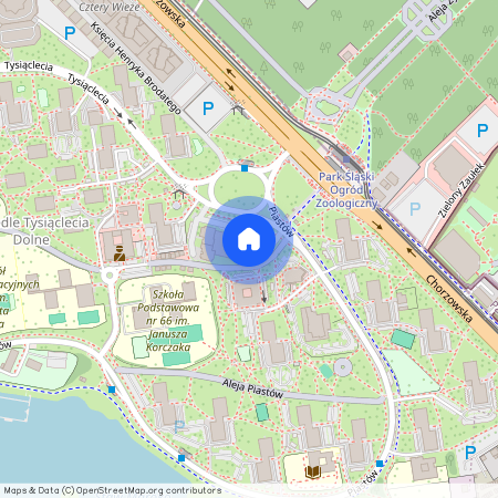 al. Bolesława Krzywoustego, Osiedle Tysiąclecia, Katowice, śląskie