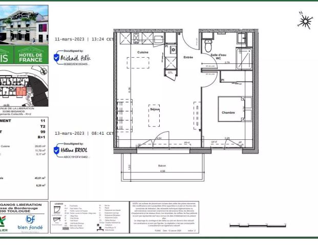 location Appartement T2 DE 45.61m² À BIGANOS - Photo 1
