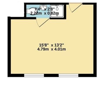 Bedsit, Lower Addiscombe Road, CR0 - Photo 3