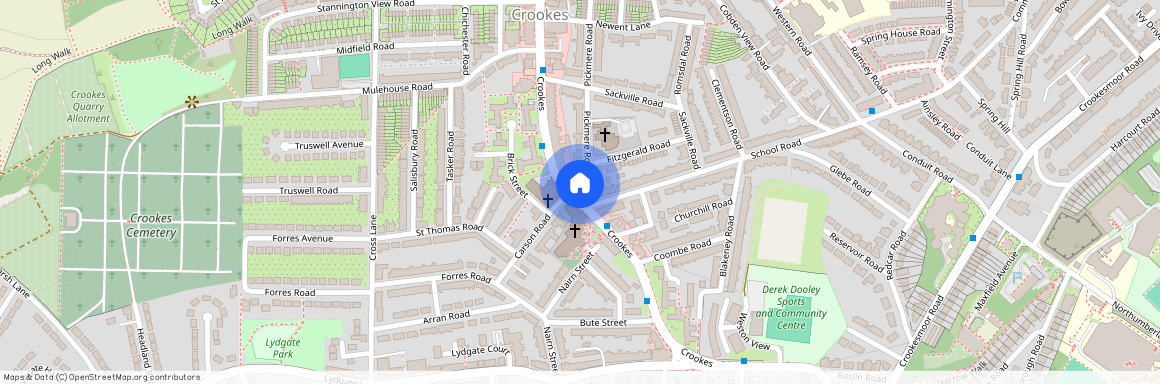 Crookes, 104 Crookes (Rear of), Sheffield