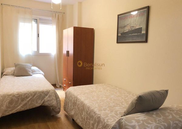 FOR RENT FROM 1/9/2025 - 30/6/2026 NICE APARTMENT FROM IN LA CALA DEL MORAL ON THE 1ST LINE OF BEACH (MALAGA).