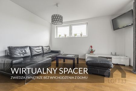 Klimatyzowane, trzypokojowe mieszkanie z parkingiem i ogrodem w Jaworznie do wynajęcia | Spacer 3D - Photo 2