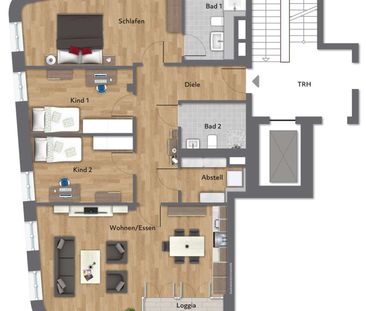 Modernes Wohnen zwischen Skyline und Altstadt - Foto 1