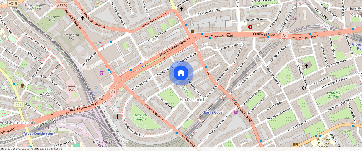 ** Nevern Place, London SW5 9PP