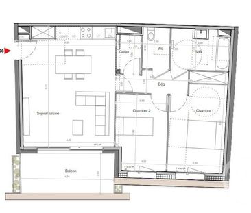 Appartement T3 à louer - Photo 1