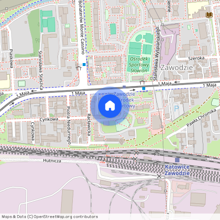 ul. 1 Maja, Zawodzie, Katowice, śląskie