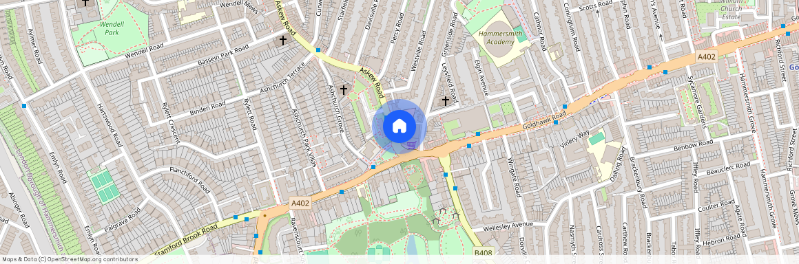 Kings Parade, Askew Road, Ravenscourt Park, W12