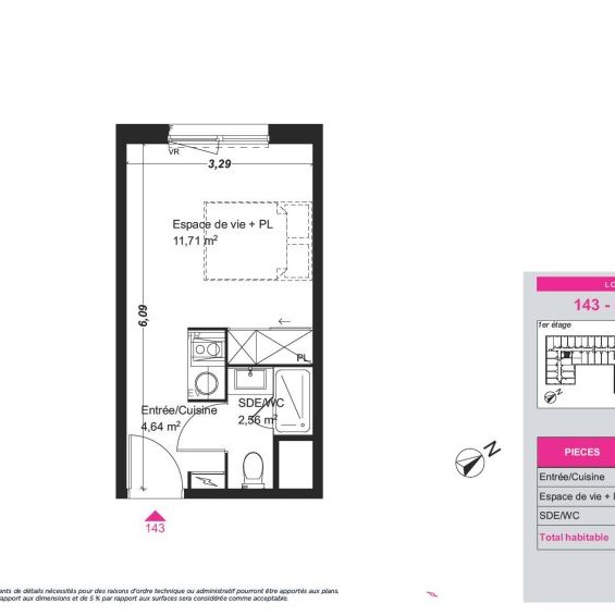 Location Appartement 1 pièce 18m² FRANQUEVILLE ST PIERRE 76520 - Photo 1