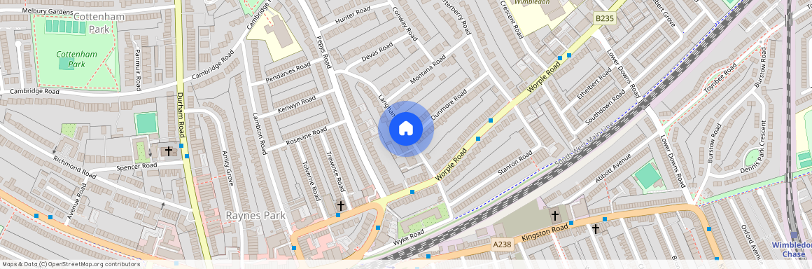 Langham Road, Wimbledon, London, SW20