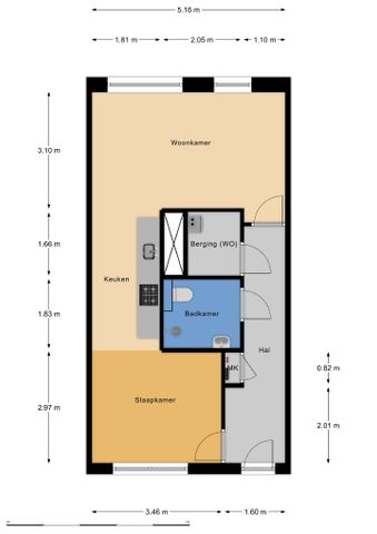Appartement te huur: Olympiade 706 3134 KP Vlaardingen - Foto 2