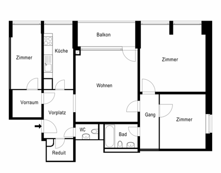 4-Zimmerwohnung mit wunderschöner Rheinaussicht - Foto 3