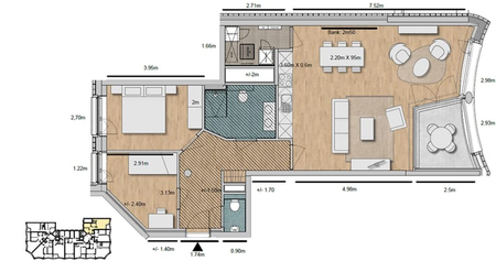 Appartement te huur - Foto 2