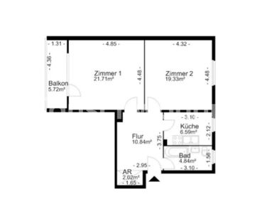 TAUSCHWOHNUNG günstige 2 Zimmer Wohnung gegen 3-4 Zimmer - Photo 1