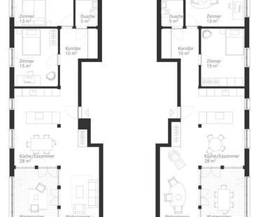 3.5 Zimmer, 104 m², 2. Stock - Photo 5