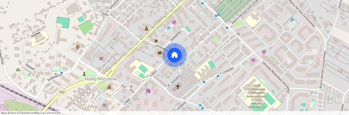 ul. Kościelna, Myszków, myszkowski, śląskie