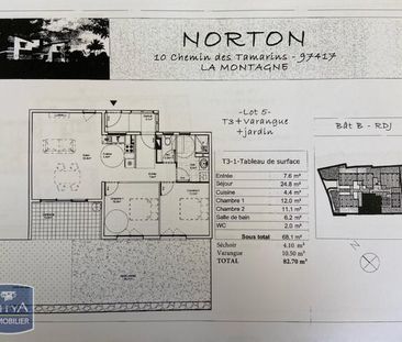 Location Appartement 3 pièces 68m² LA MONTAGNE 97417 - Photo 3